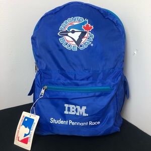 Vintage 80s Toronto Blue Jays IBM Studen Race Backpack